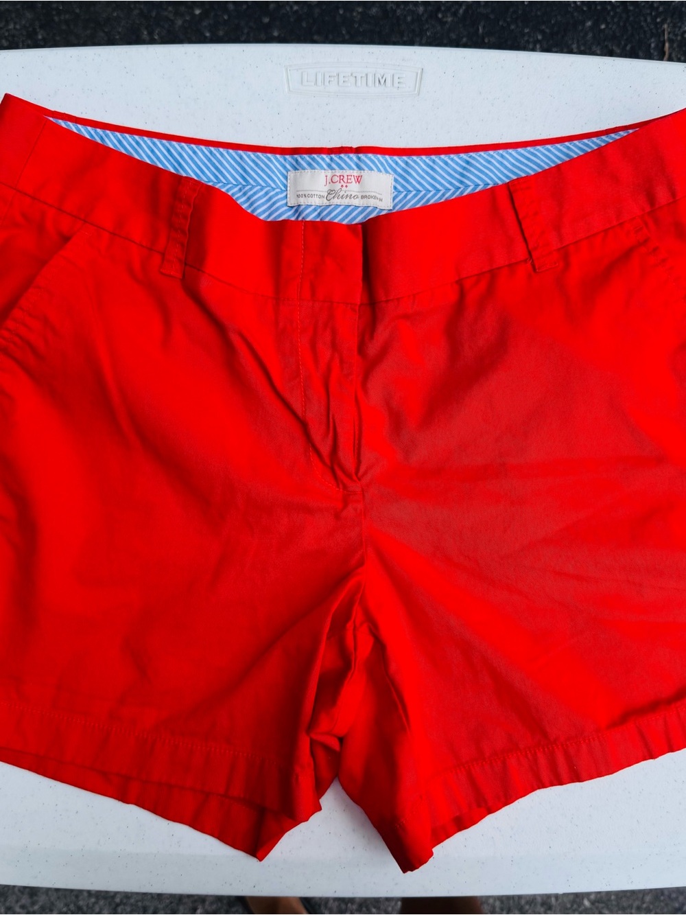 J. Crew Women’s Red Chino Shorts
